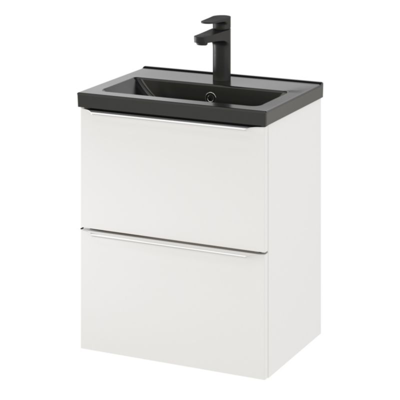 GoodHome Imandra Slim væghængt vaskeskab 50 cm hvid