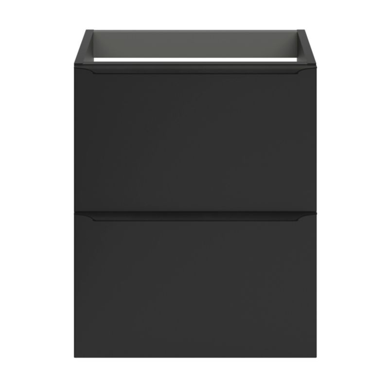 GoodHome Imandra Slim væghængt vaskeskab 50 cm mat sort