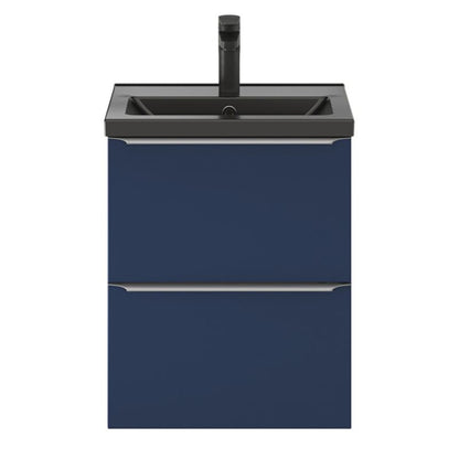 GoodHome Imandra Slim væghængt vaskeskab 50 cm mat granatblå