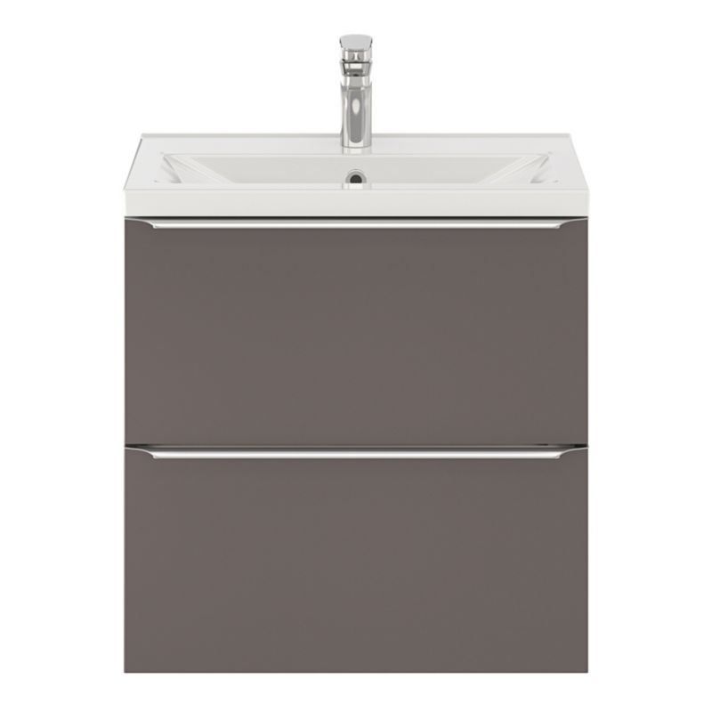 GoodHome Imandra Slim væghængt vaskeskab 60 cm antracit