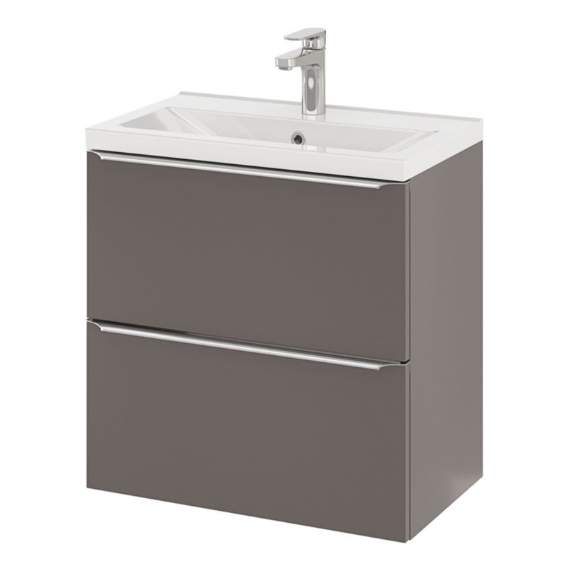 GoodHome Imandra Slim væghængt vaskeskab 60 cm antracit