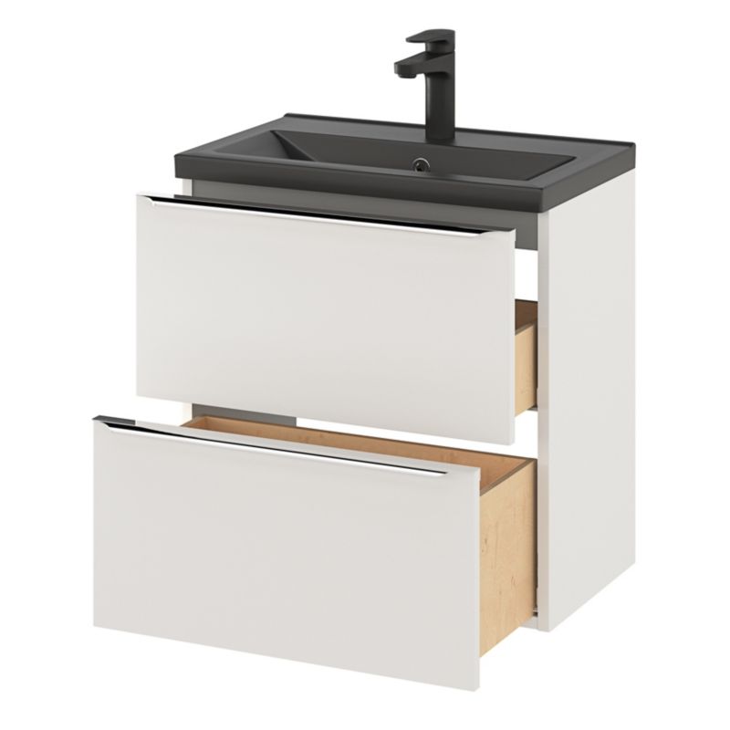 GoodHome Imandra Slim væghængt vaskeskab 60 cm hvid
