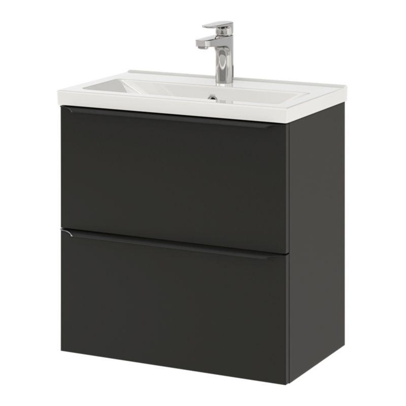 Vaskeskab Imandra Slim mat sort