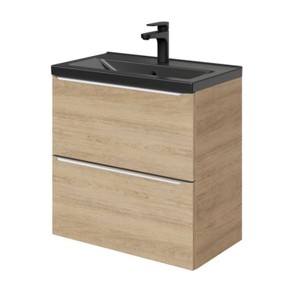 GoodHome Imandra Slim væghængt vaskeskab 60 cm i egetræ