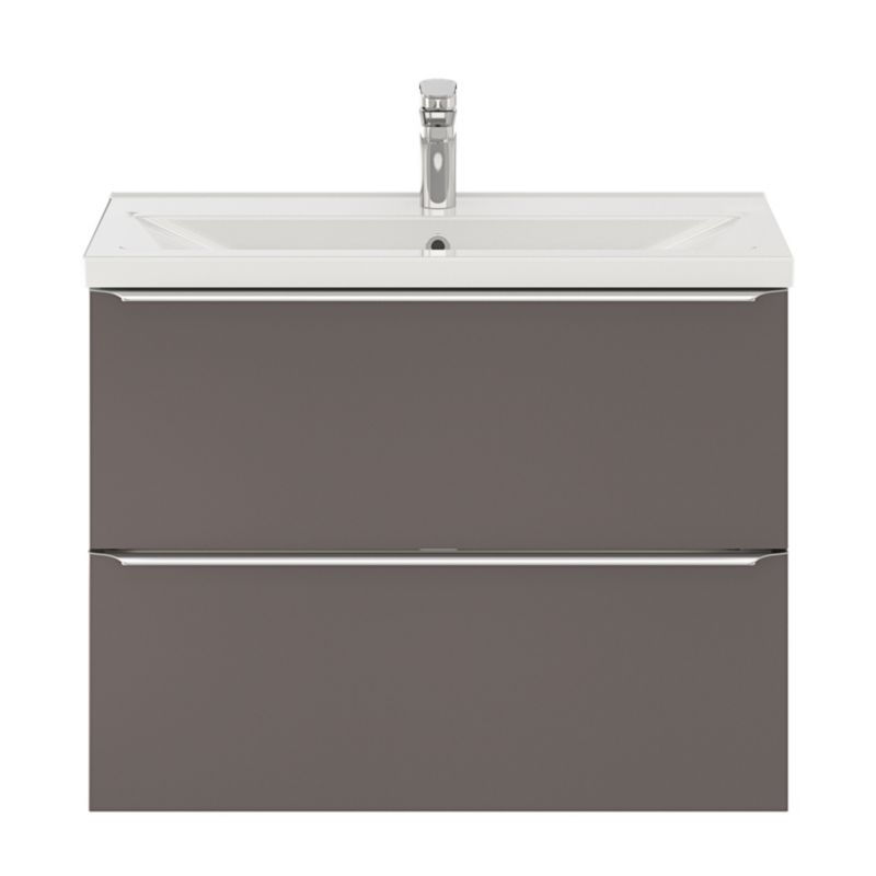GoodHome Imandra Slim væghængt vaskeskab 80 cm antracit