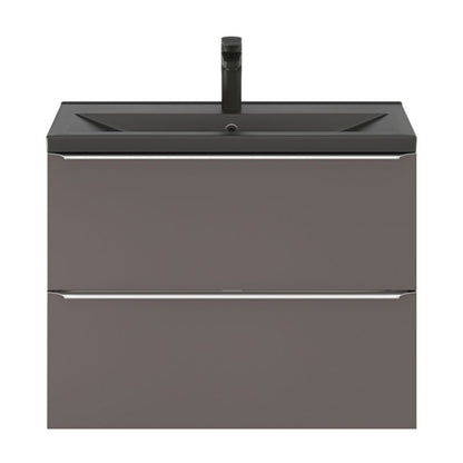 GoodHome Imandra Slim væghængt vaskeskab 80 cm antracit