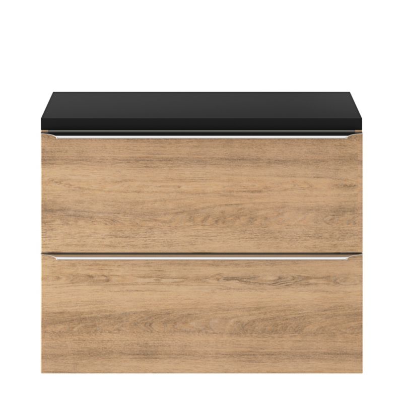 GoodHome Imandra Slim væghængt underskab til vask 80 cm eg