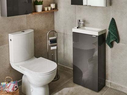 Fritstående vaskeskab GoodHome Imandra 44 cm i antracit