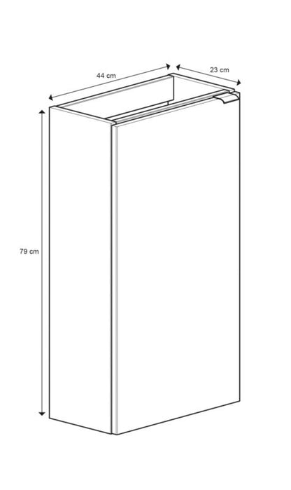Fritstående vaskeskab GoodHome Imandra 44 cm hvid