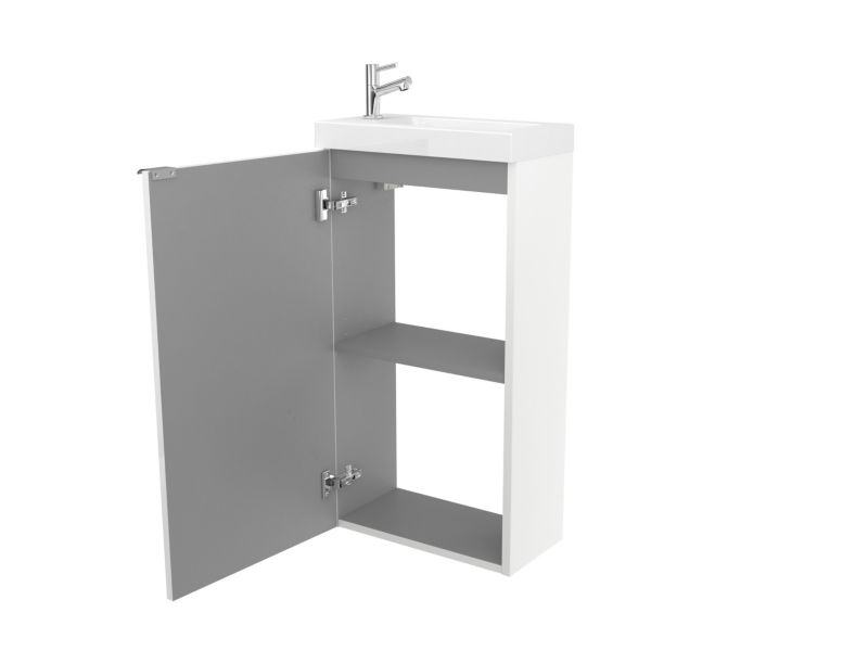 Fritstående vaskeskab GoodHome Imandra 44 cm hvid