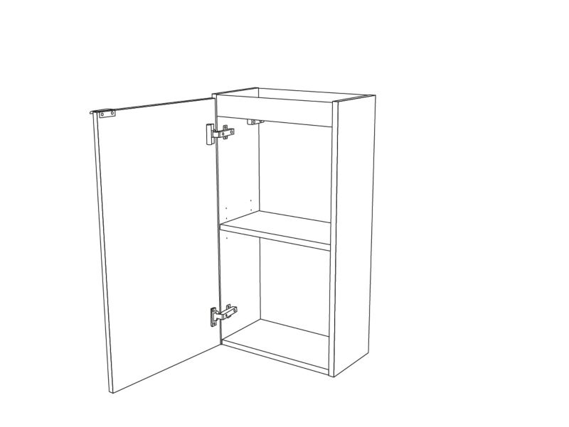 Fritstående vaskeskab GoodHome Imandra 44 cm eg