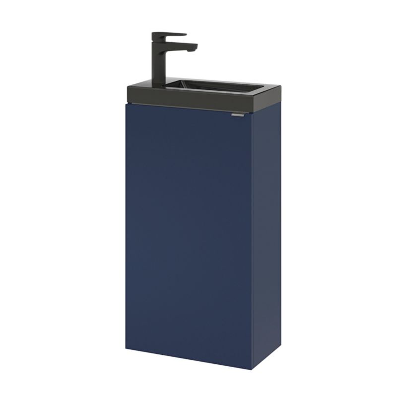 GoodHome Imandra fritstående vaskeskab 44 cm mat‑mørkeblå