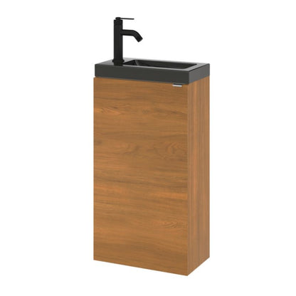 Fritstående vaskeskab Goodhome Imandra 44 cm valnød