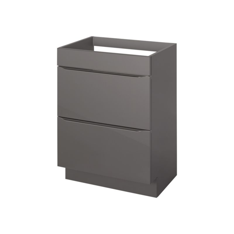 GoodHome Imandra fritstående vaskeskab 60 cm i antracit