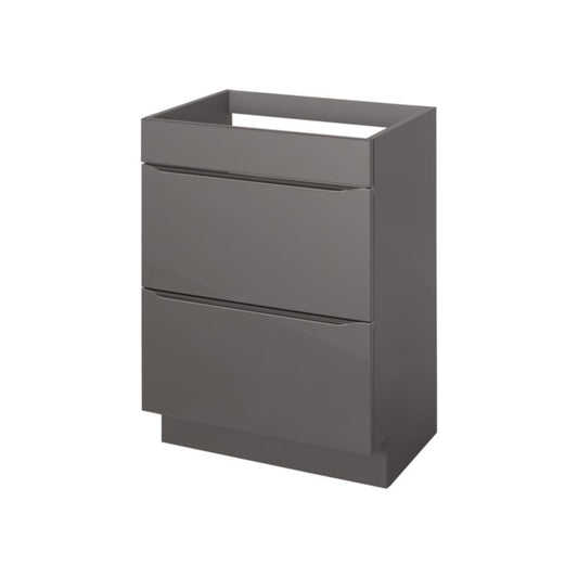 GoodHome Imandra fritstående vaskeskab 60 cm i antracit