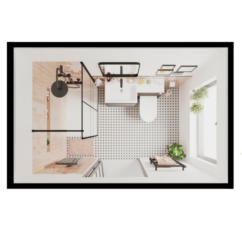 GoodHome Imandra fritstående vaskeskab 60 cm i antracit