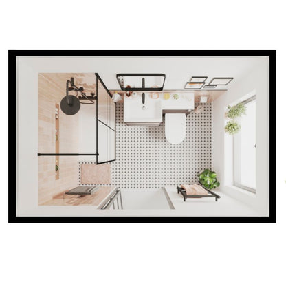 GoodHome Imandra fritstående vaskeskab 60 cm i antracit