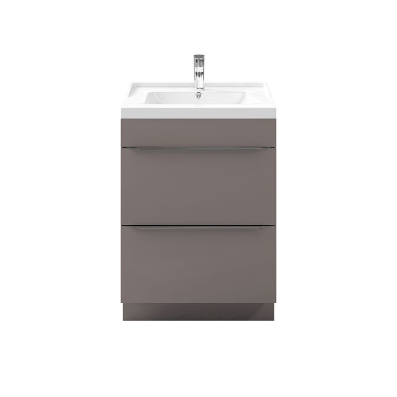 GoodHome Imandra fritstående vaskeskab 60 cm i antracit