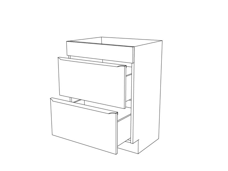 Underskab til vask 60 cm Hvid