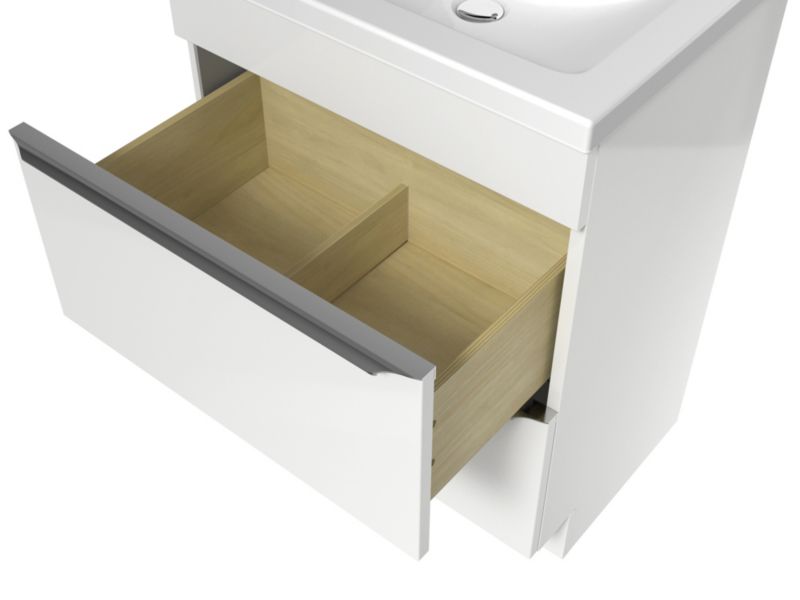 Stående vaskeskab GoodHome Imandra 60 cm hvid