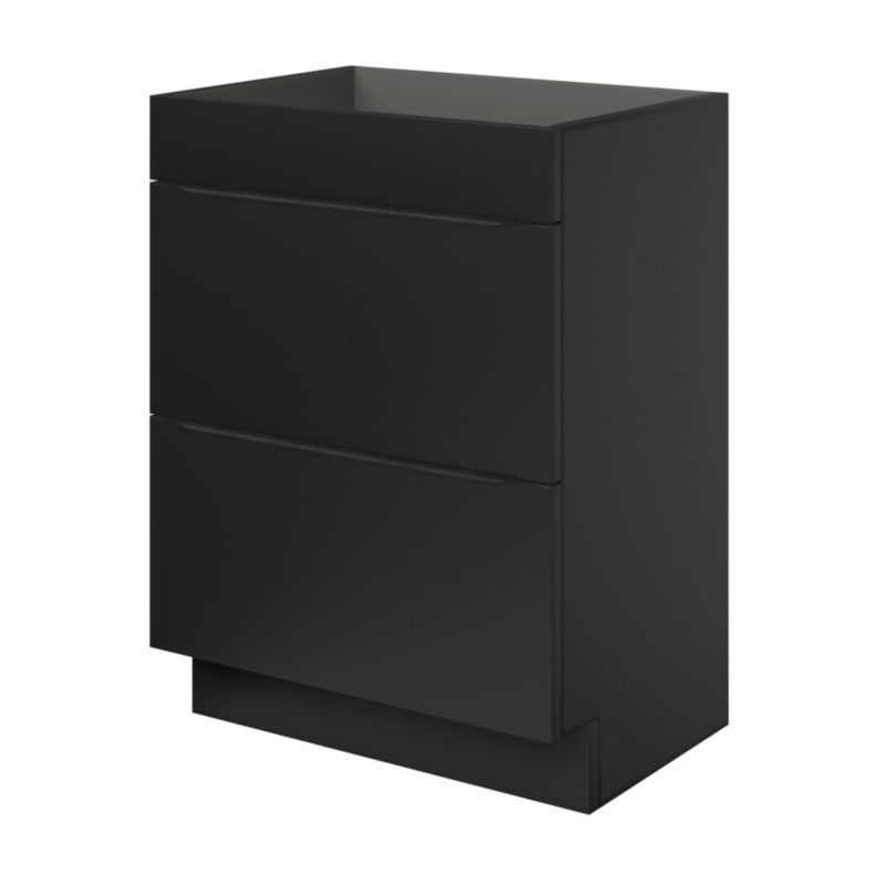 GoodHome Imandra fritstående vaskeskab 60 cm mat sort