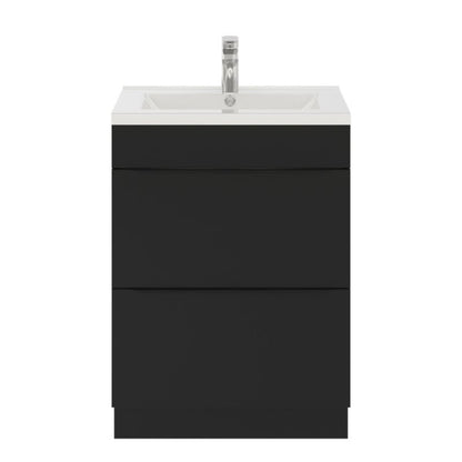 GoodHome Imandra fritstående vaskeskab 60 cm mat sort