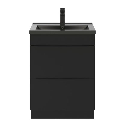 GoodHome Imandra fritstående vaskeskab 60 cm mat sort