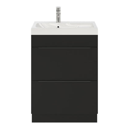 GoodHome Imandra fritstående vaskeskab 60 cm mat sort