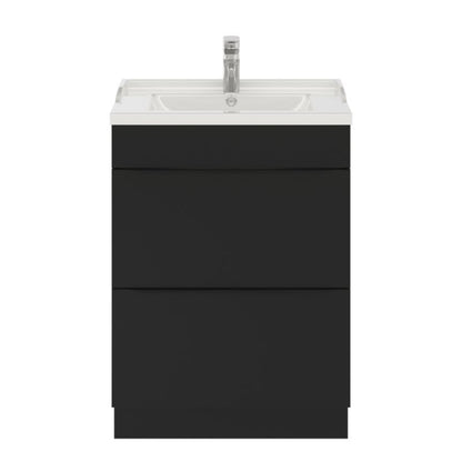 GoodHome Imandra fritstående vaskeskab 60 cm mat sort