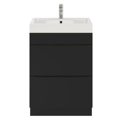 GoodHome Imandra fritstående vaskeskab 60 cm mat sort