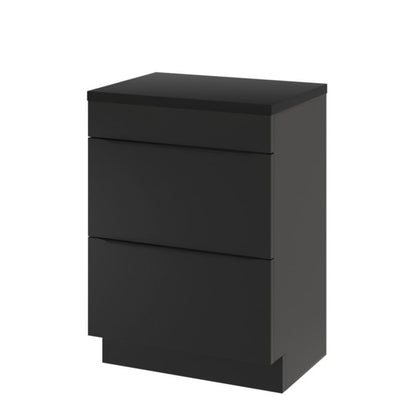 GoodHome Imandra fritstående vaskeskab 60 cm mat sort