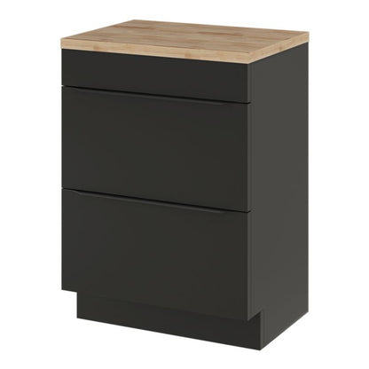 GoodHome Imandra fritstående vaskeskab 60 cm mat sort