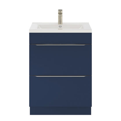 GoodHome Imandra fritstående vaskeskab 60 cm mat‑mørkeblå
