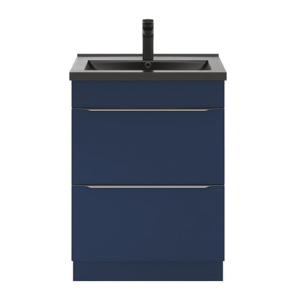 GoodHome Imandra fritstående vaskeskab 60 cm mat‑mørkeblå