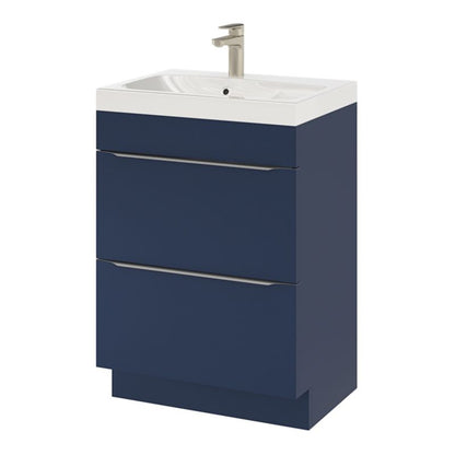 GoodHome Imandra fritstående vaskeskab 60 cm mat‑mørkeblå