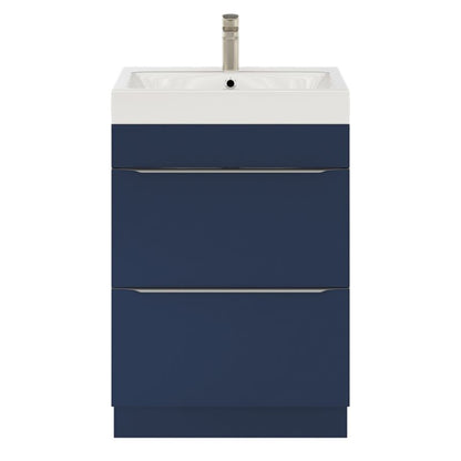 GoodHome Imandra fritstående vaskeskab 60 cm mat‑mørkeblå