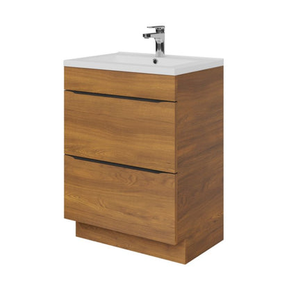 Stående vaskeskab Goodhome Imandra 60 cm valnød