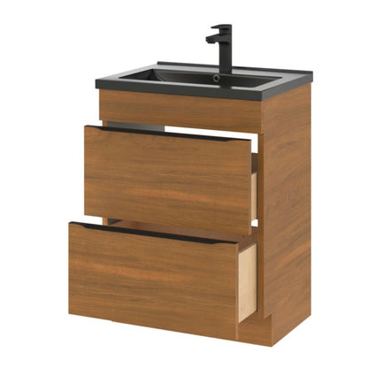 Stående vaskeskab Goodhome Imandra 60 cm valnød