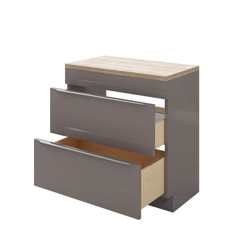 GoodHome Imandra fritstående vaskeskab 80 cm i antracit