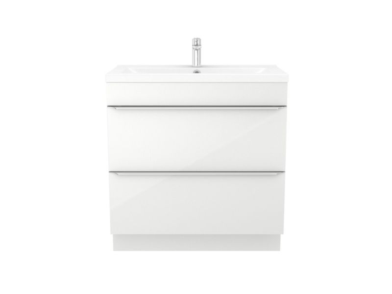 GoodHome Imandra fritstående vaskeskab 80 cm hvid