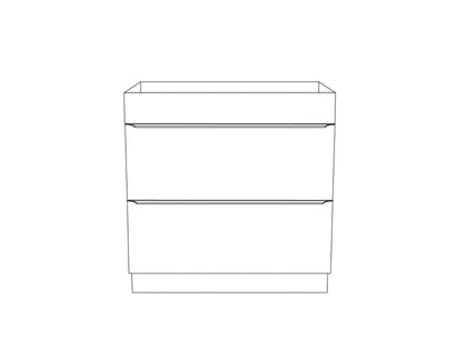 GoodHome Imandra fritstående vaskeskab 80 cm hvid