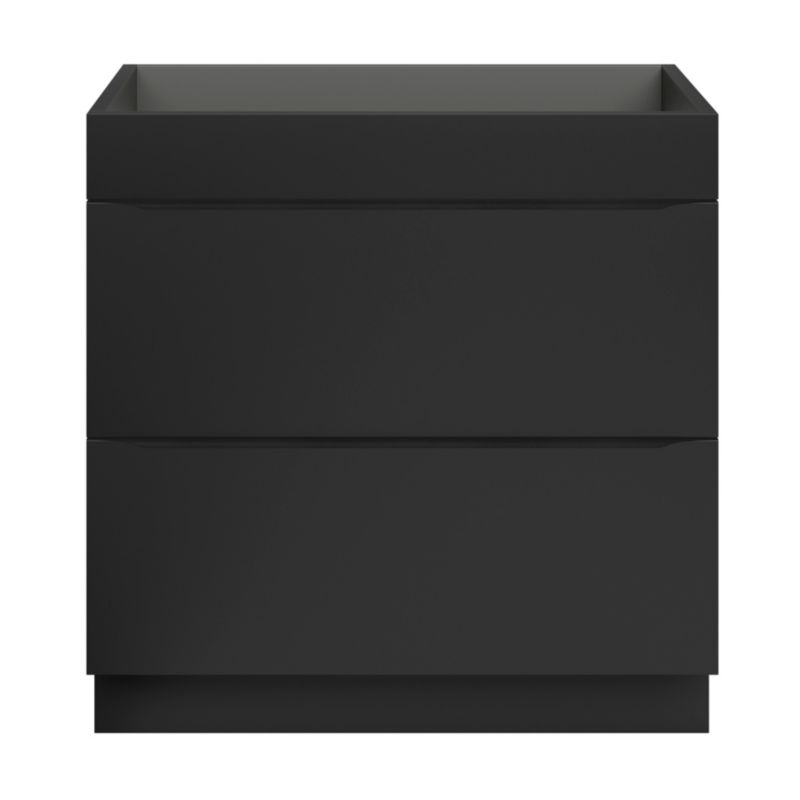 GoodHome Imandra fritstående vaskeskab 80 cm mat sort