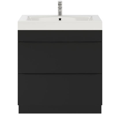 GoodHome Imandra fritstående vaskeskab 80 cm mat sort