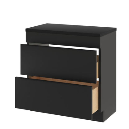 GoodHome Imandra fritstående vaskeskab 80 cm mat sort