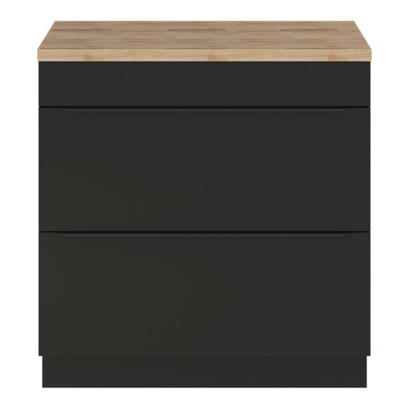 GoodHome Imandra fritstående vaskeskab 80 cm mat sort