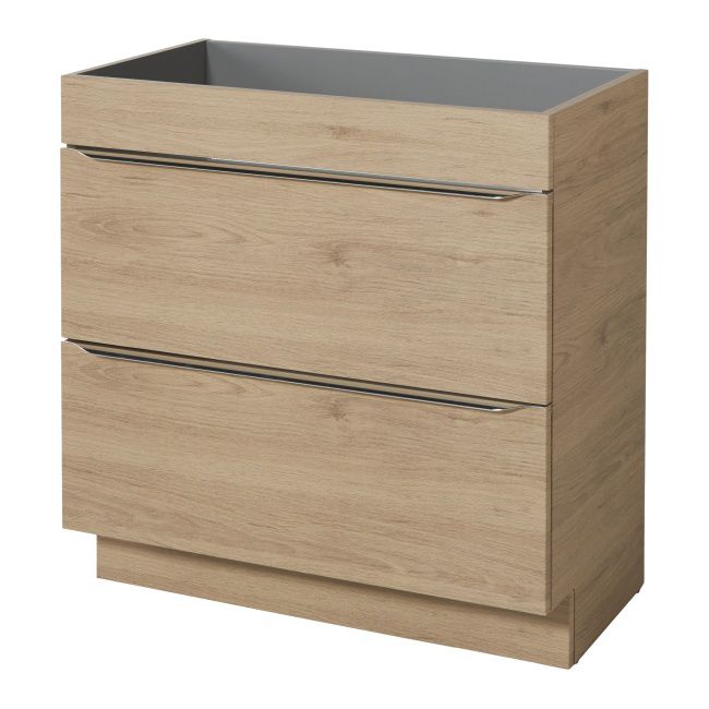 Fritstående vaskeskab GoodHome Imandra 80 cm i egetræ