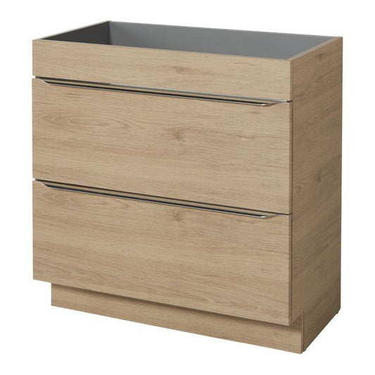 Fritstående vaskeskab GoodHome Imandra 80 cm i egetræ