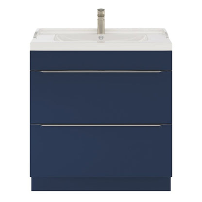 GoodHome Imandra fritstående vaskeskab 80 cm mat‑mørkeblå