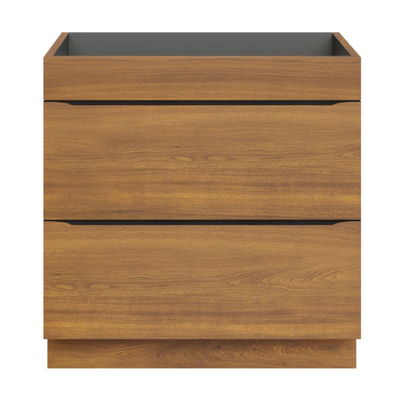 Fritstående vaskeskab Goodhome Imandra 80 cm valnød