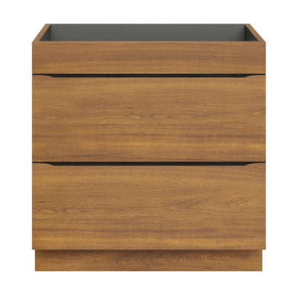 Fritstående vaskeskab Goodhome Imandra 80 cm valnød